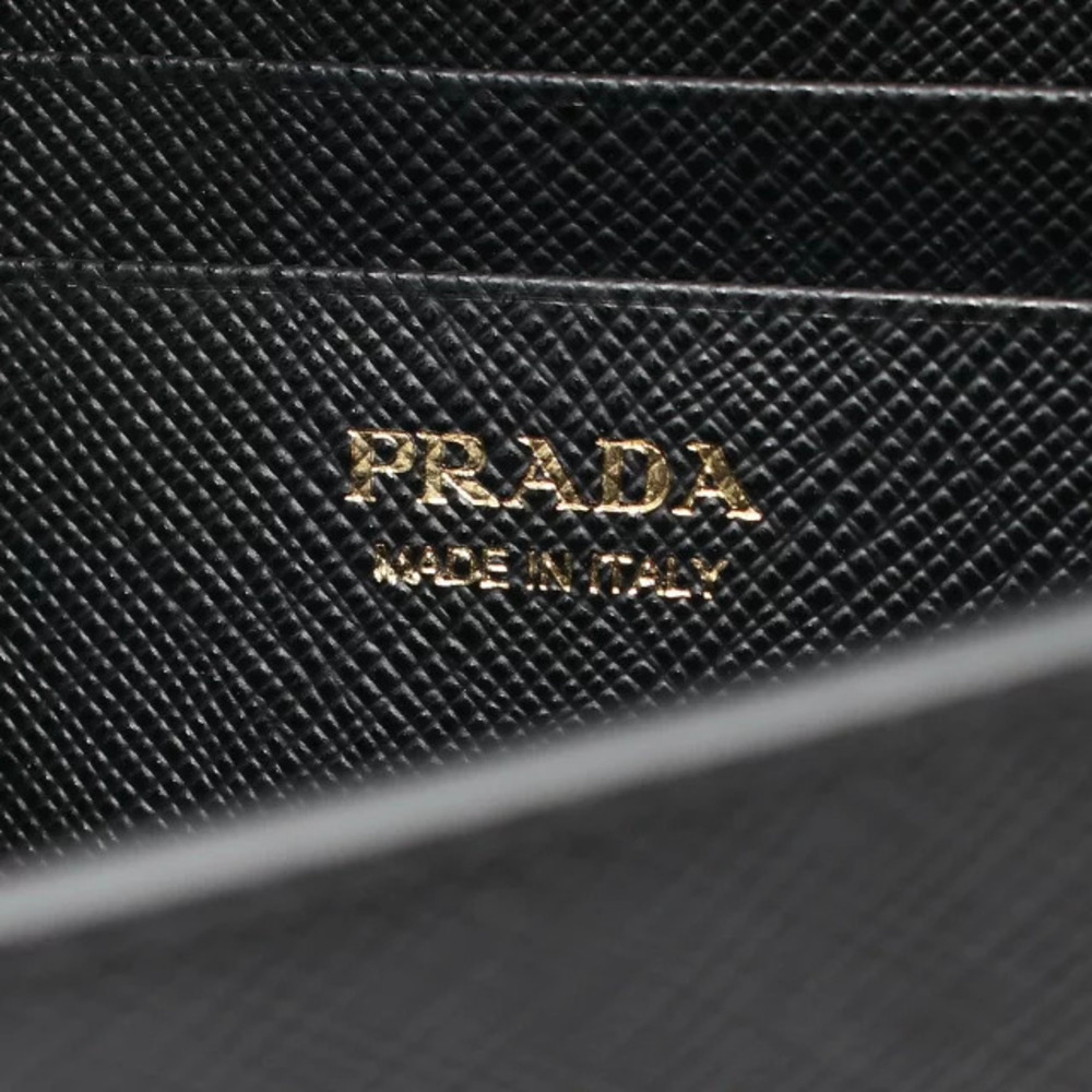 Prada SAFFIANO Bag Triangle Black Shoulder Leather - Picture 4 of 4